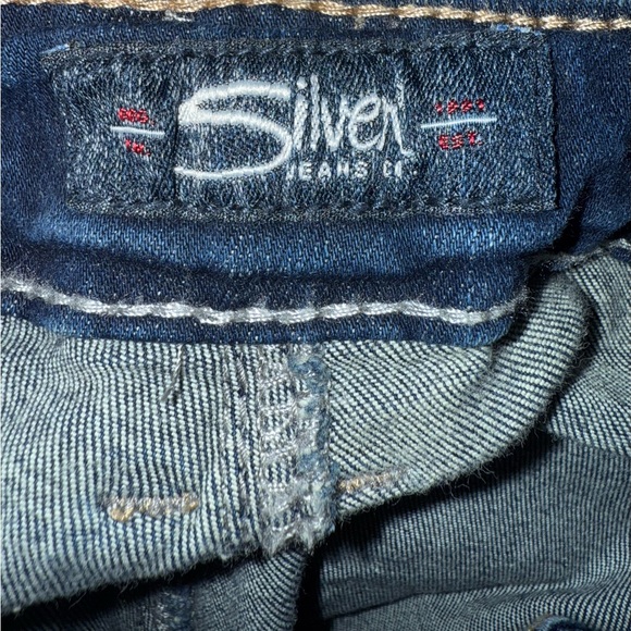 Silver Jeans Suki Mid Rise Slim Bootcut Jeans women’s sz 28x33 Indigo - Picture 11 of 13
